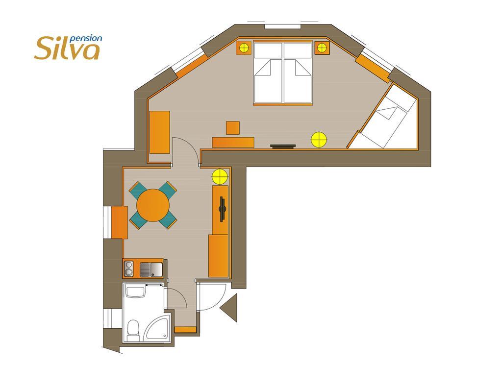 Pension Silva ชปินด์เลอรูฟ มลิน ห้อง รูปภาพ
